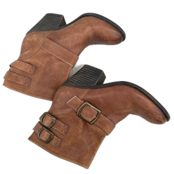 Lucky Brand Tommie Chestnut Booties Size 10 - Picture 7 of 12